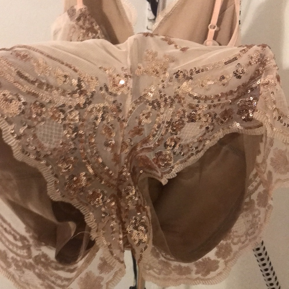 Blshe Sparkly Sequence Size S Classy Romper Color… - image 8